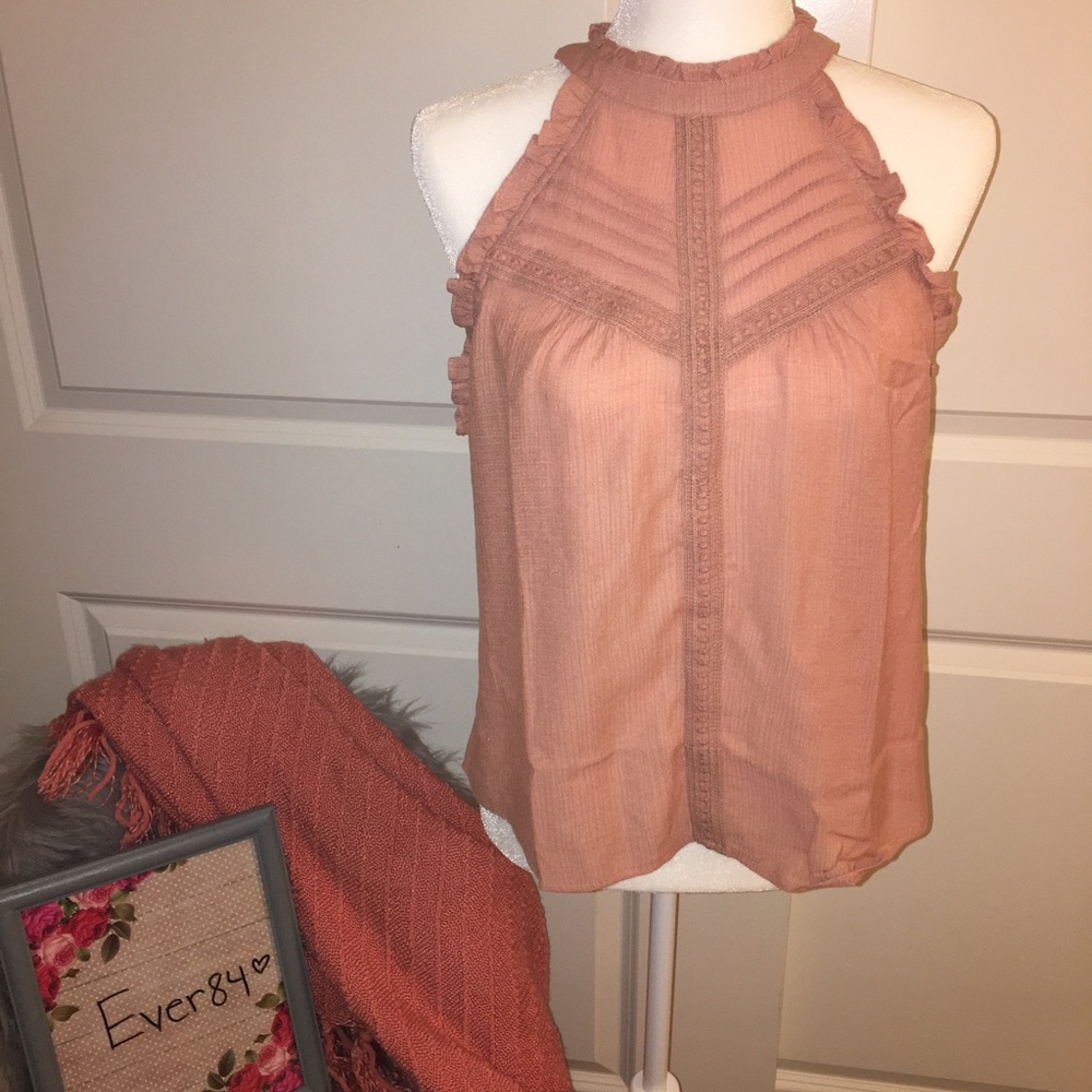 Sweet Dusty Rose 🌹 Mauve Tanked Top - Picture 2 of 5